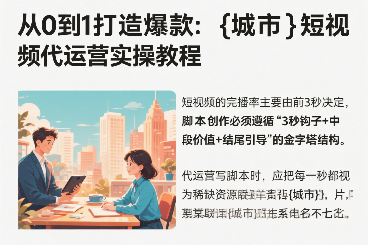 从0到1打造爆款:石家庄短视频代运营实操教程